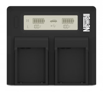 Karikues makinë për kamera Newell DC LCD Dual Channel, për bateri Panasonic VW VBD29 58 78, me ekran LCD