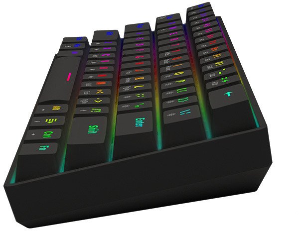 Tastierë mekanike SAVIO BLACKOUT X2, 60%, RGB, me kabllo, e zezë