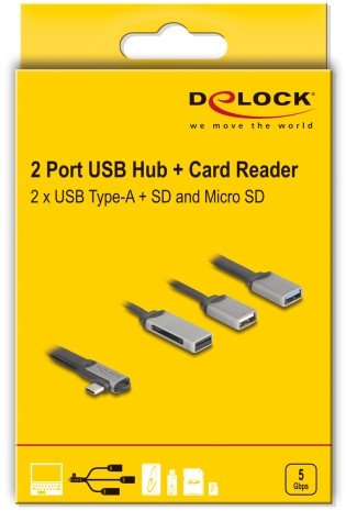 USB hub DeLOCK 64303, 4 porta, USB, i zi