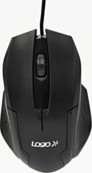 Maus Logo Shape, me kabllo, USB, i zi