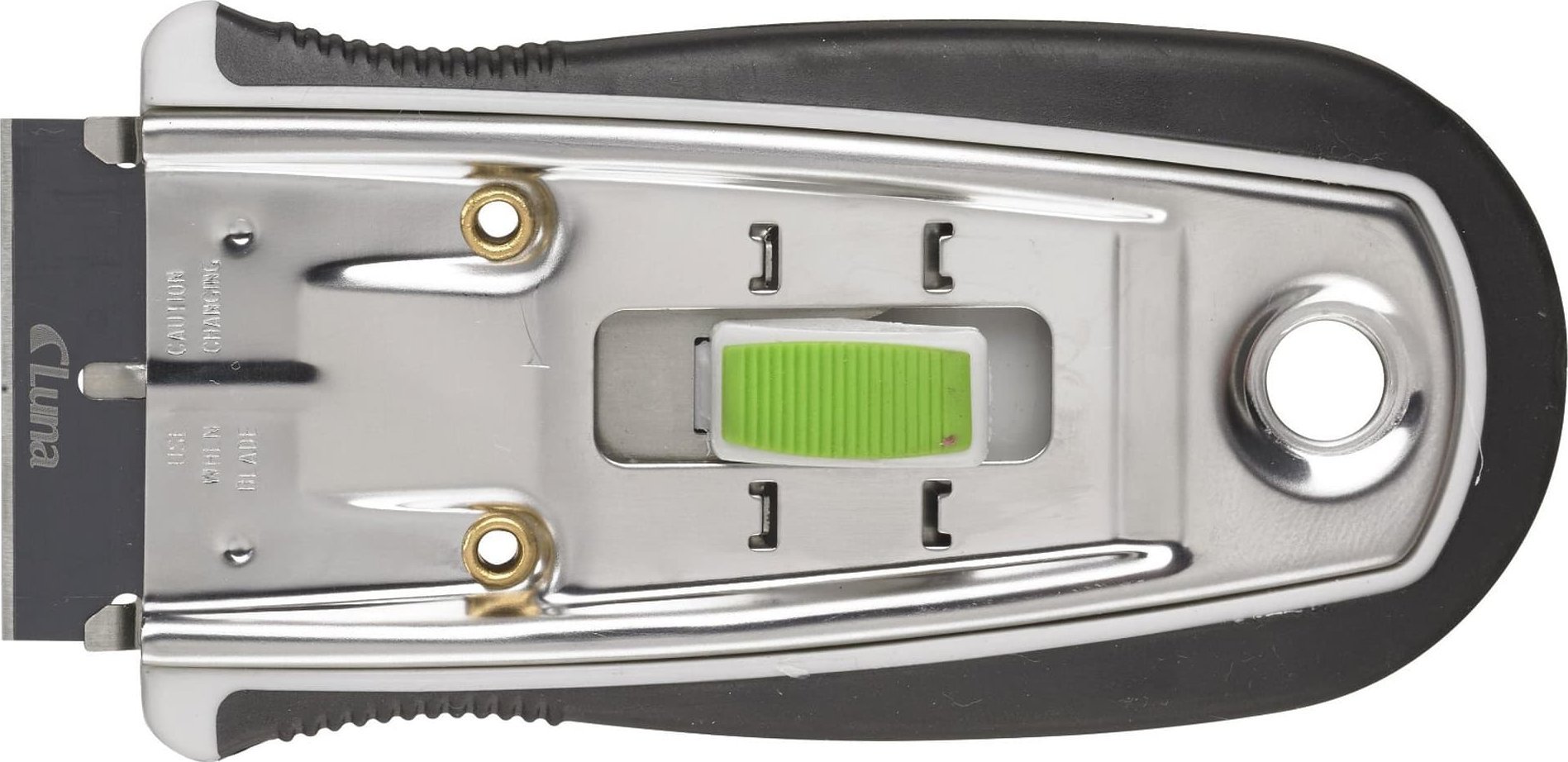 Thikë pastrimi xhami Luna, 40 mm, çelik inox, e kuqe