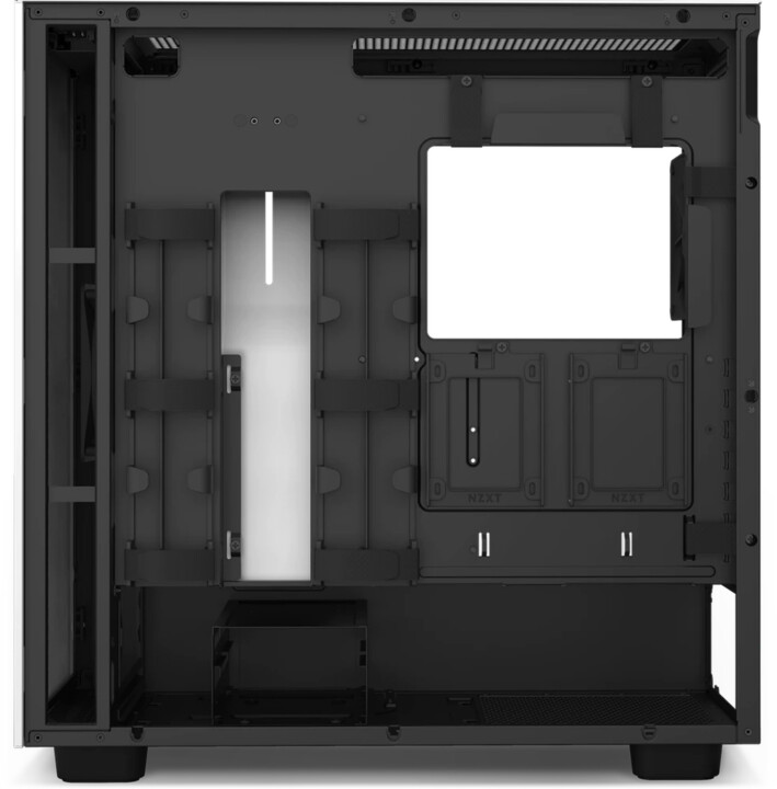 Kasë kompjuteri NZXT H7, USB-C, xham, e zezë / bardhë