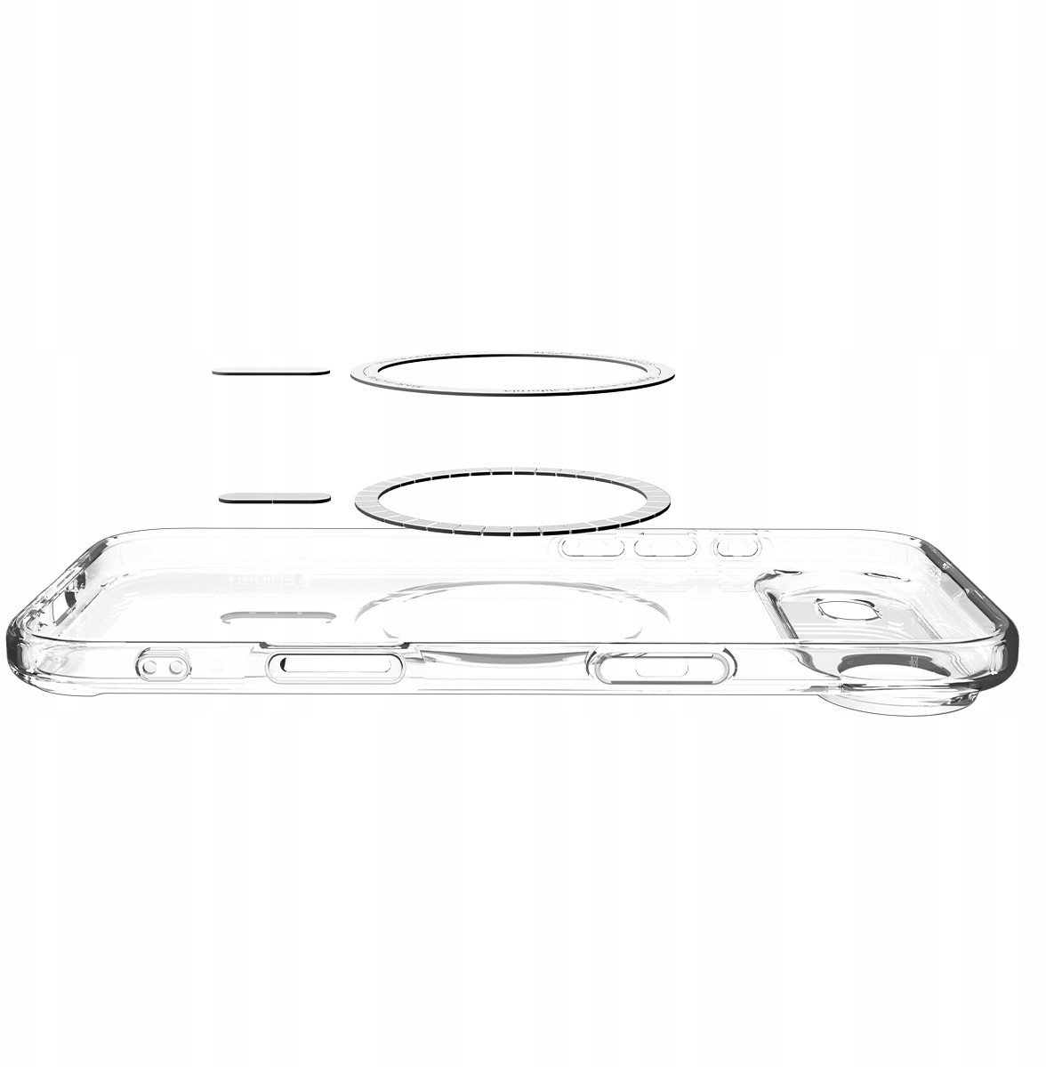 Mbulesë telefoni Spigen Ultra Hybrid MagSafe, për iPhone 17 Pro, transparente, e bardhë