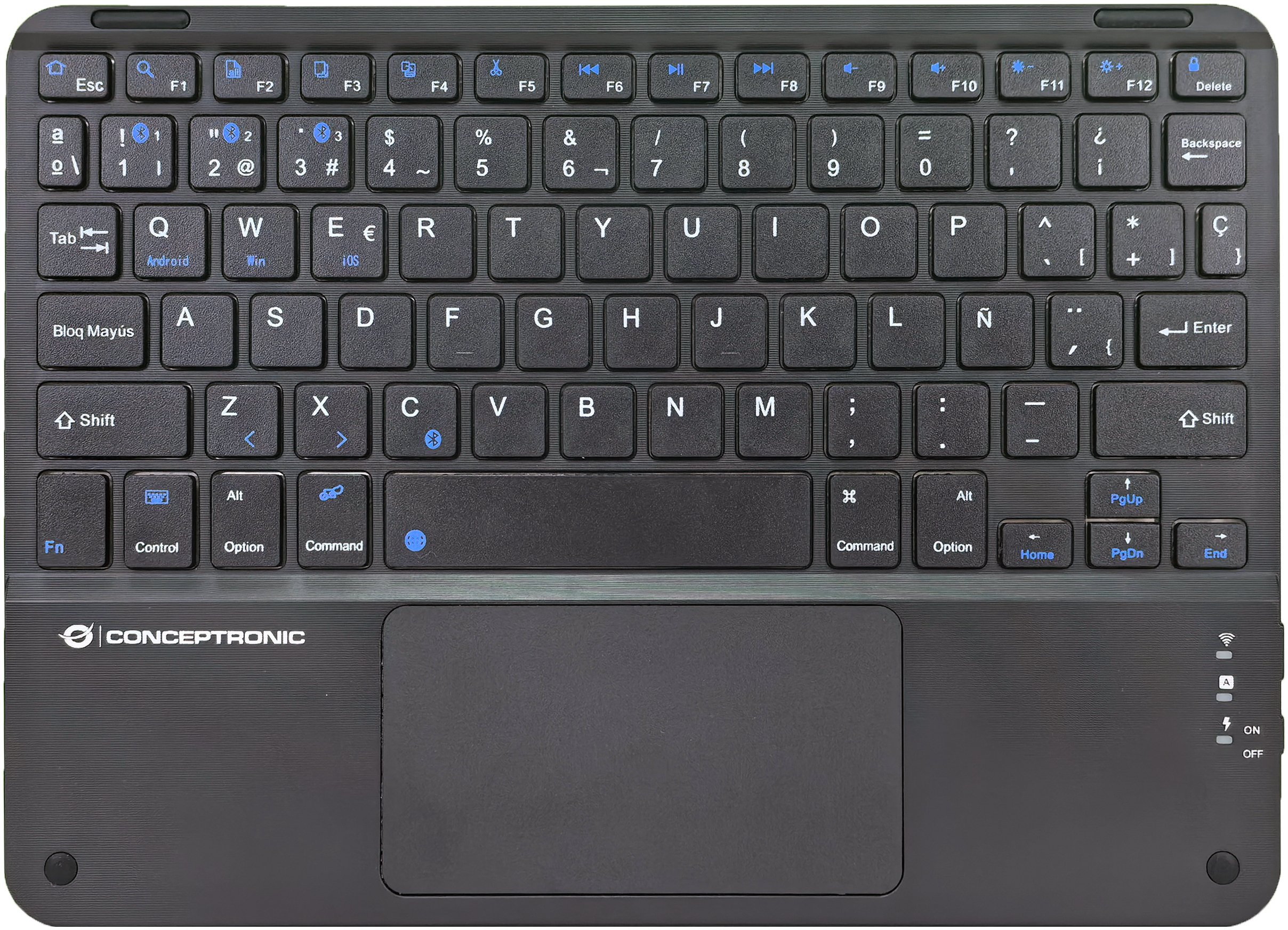 Tastierë wireless Conceptronic, layout spanjoll, e zezë