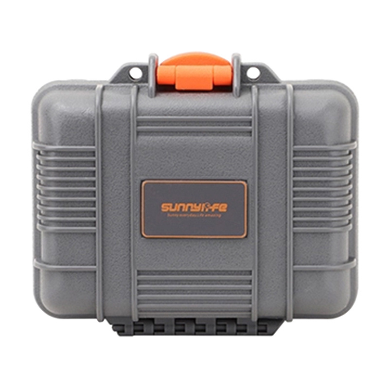 Kuti transporti Sunnylife AQX-18 për Osmo Action 3/4/5 Pro, plastike e fortë, rezistente ndaj goditjeve, gri portokalli