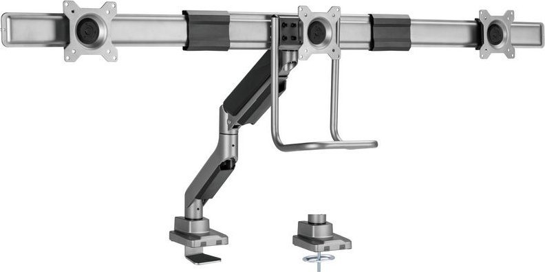Krah tavoline për tre monitorë Equip 650162, 17"-32", gas spring, i zi