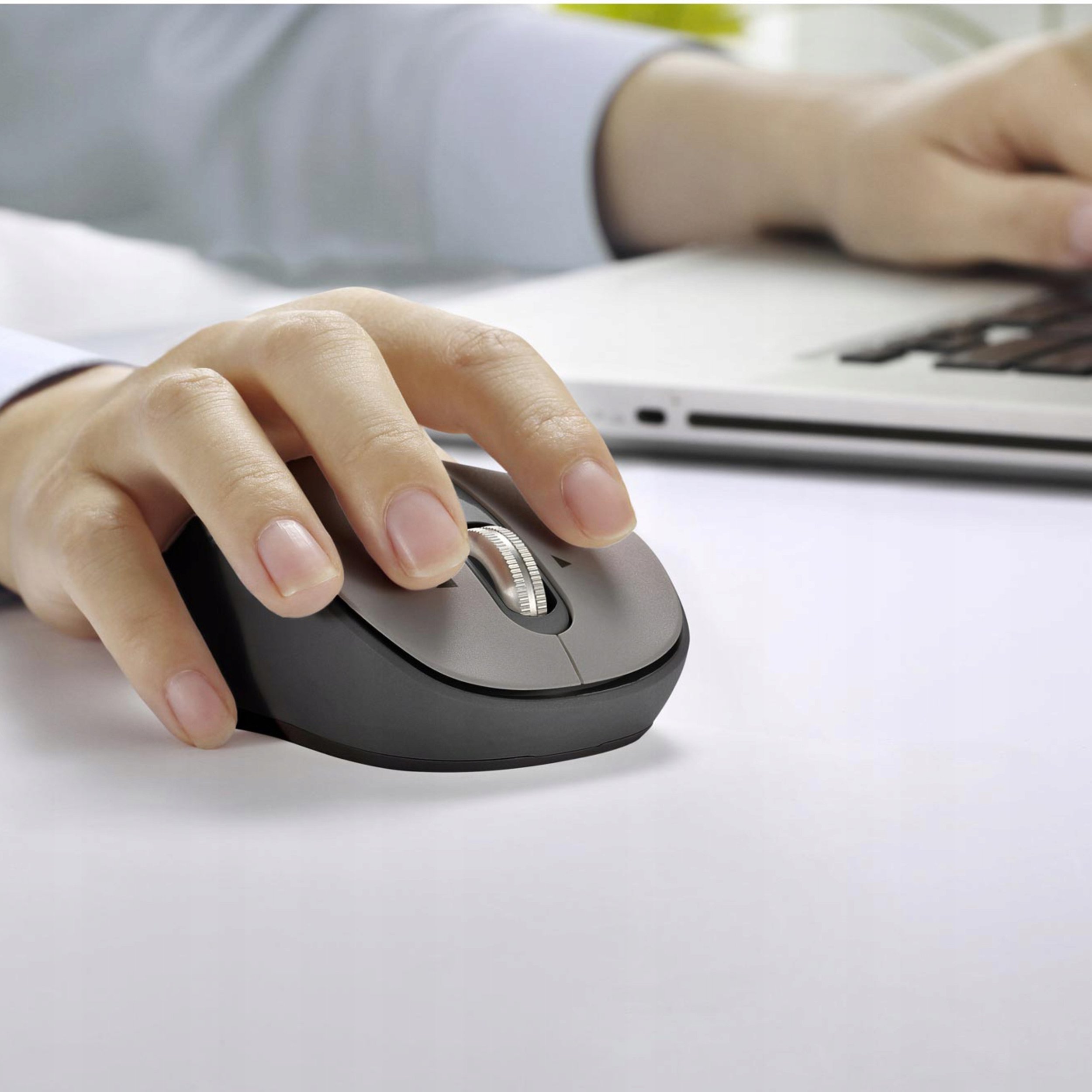 Mouse pa tel Yenkee YMS 2010SR WL GYRO, optik, 3200 DPI, gri