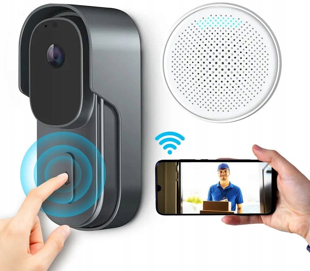 Interfon i jashtëm Extralink SmartLife, video 1080p, sensor 5MP, gri