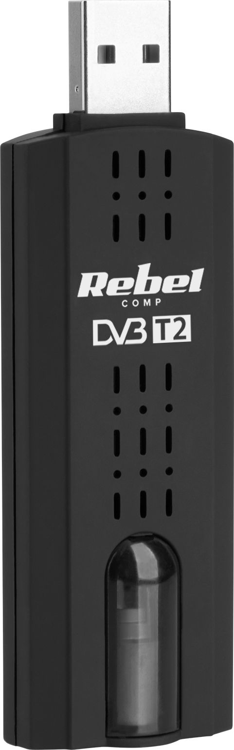 Tuner TV Rebel Comp KOM1060, DVB T2 HEVC, Full HD, i zi