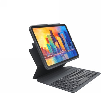 Tastierë me këllëf ZAGG Pro Keys për iPad Air 10.9 Gen 4/5, wireless, me ndriçim, gri