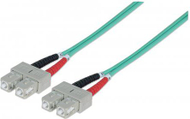 Kabllo fibër optike Intellinet SC SC OM3, multimode duplex, 3m, aqua