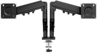 Mbajtëse monitori Tracer Double Armflex, për 2 monitorë 32", montim tavoline, e zezë