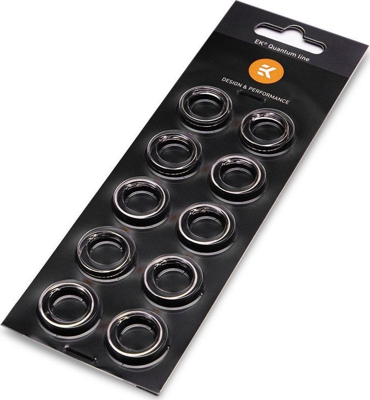 Set unaza dekorative për lidhëse uji EKWB EK Quantum Torque STC 10/13mm, 10 copë, nikel