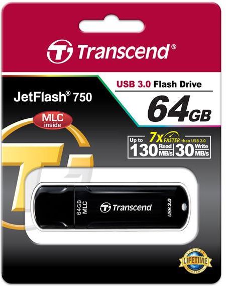 USB Transcend JetFlash 750, 64GB, USB 3.1, i zi