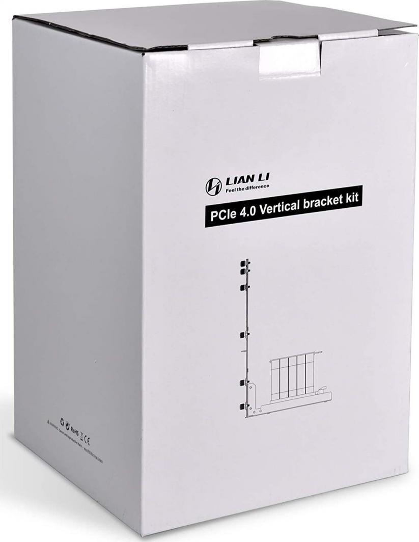 Paneli i pasmë për kasë O11 Mini Lian Li + Riser PCIe 4.0, e zezë