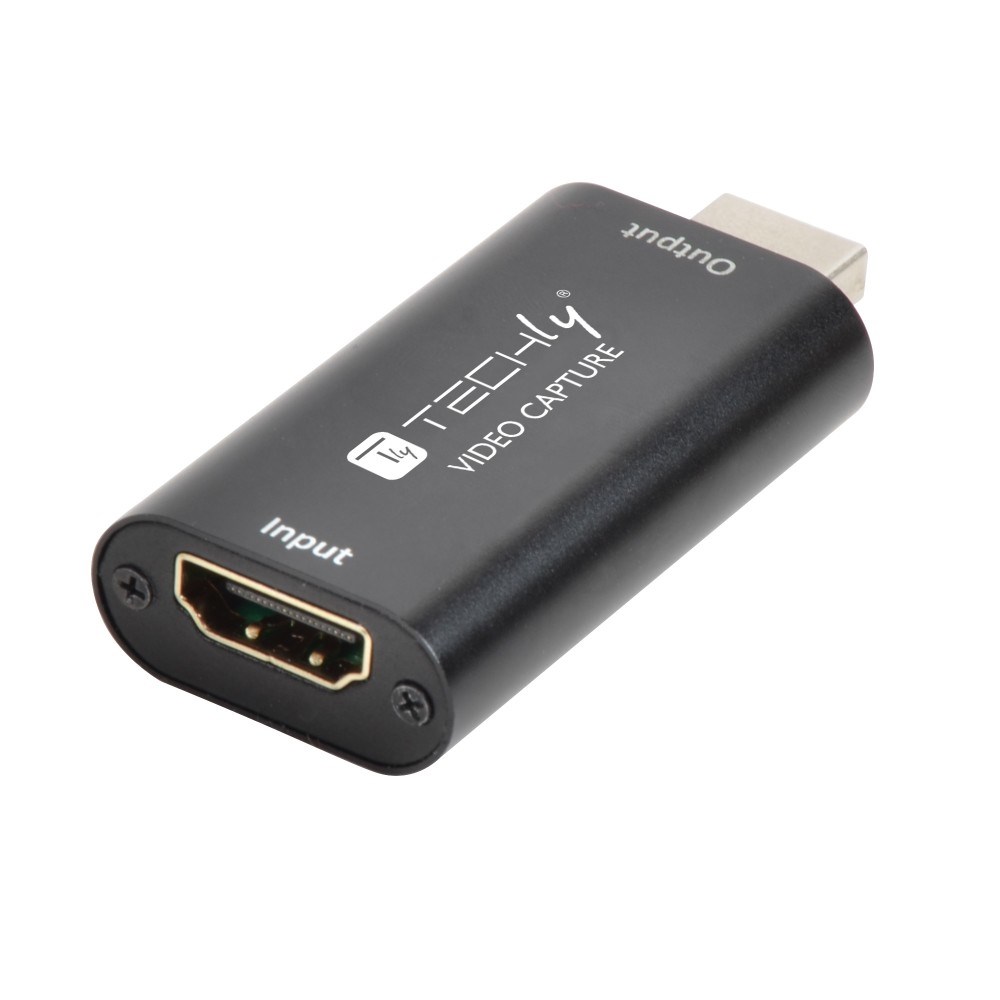 Kartë video capture Techly I USB VIDEO 1080TY, USB në HDMI, hyrje 4K 60Hz, dalje 1080p, e zezë