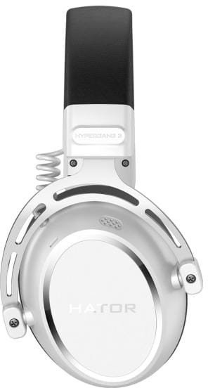 Kufje gaming me kabllo Hator Hypergang 3, 3.5mm, mikrofon i shkëputshëm, të bardha