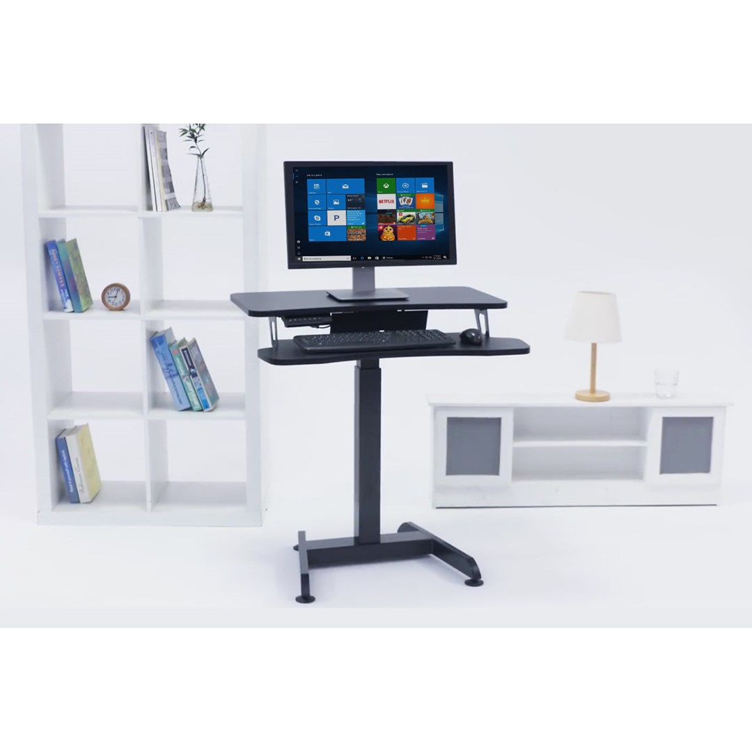 Tavolinë e rregullueshme Maclean MC-835, 72-122 cm, 37 kg, e zezë