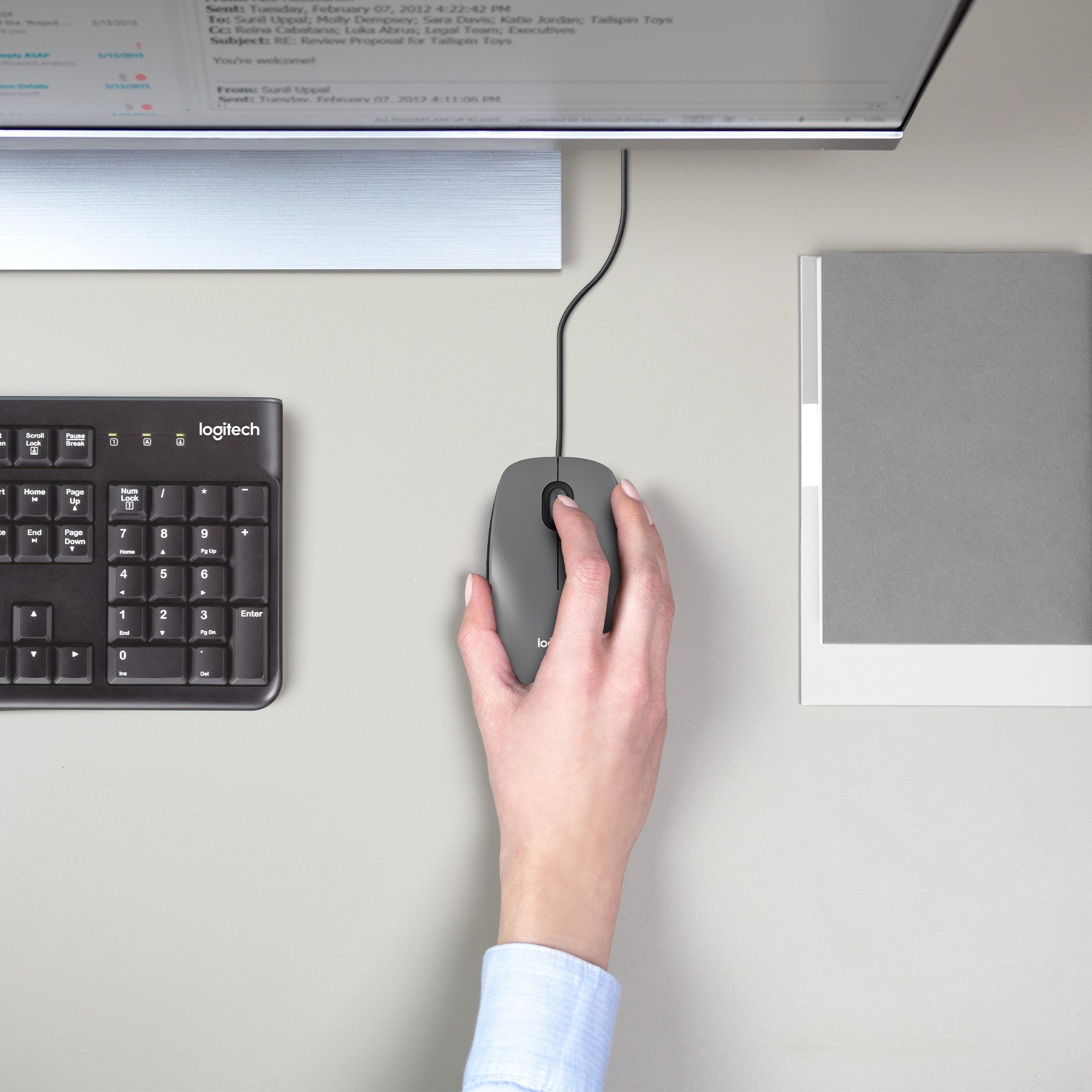 Maus Logitech M100, optik, USB, i zi