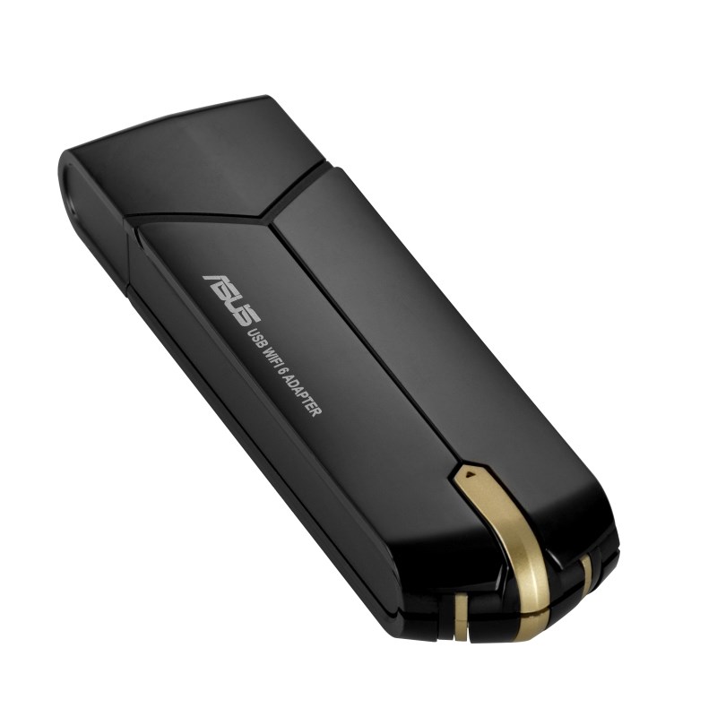 Përshtatës WiFi ASUS USB-AX56, 1800 Mbps, i zi