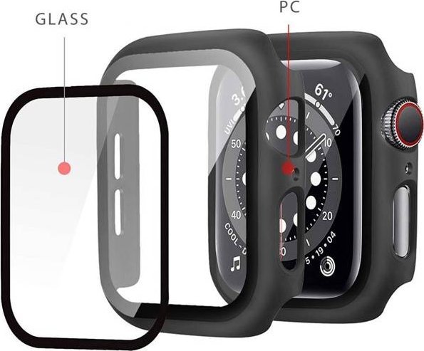 Mbulesë mbrojtëse Tech-Protect Defense360 për Apple Watch 44mm, xham i integruar, transparente