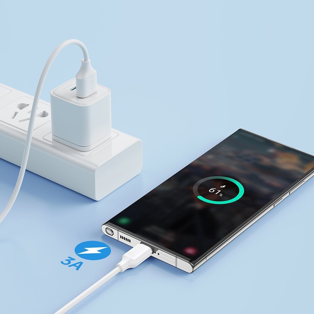 Kабел USB Џојрум JYR531, USB-A во USB-C, 2 m, бел