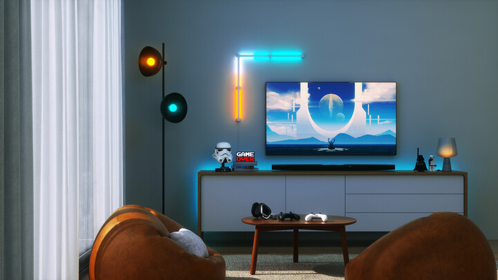 Set ndriçimi Nanoleaf Lines Squared Starter 4 Pack