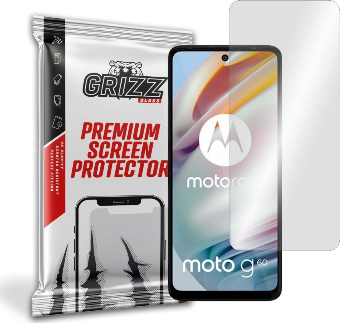 Mbrojtës ekrani GrizzGlass Hybrid, për Motorola Moto G60s, transparence e lartë
