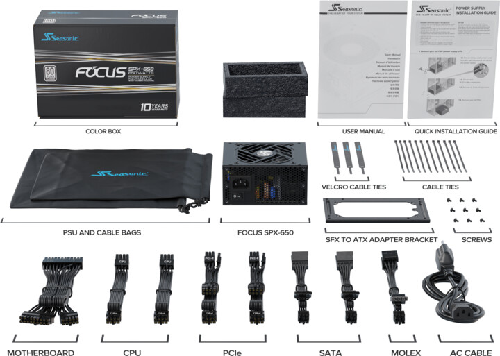 Burim energjie Seasonic Focus SPX-650 (2021) - 650W