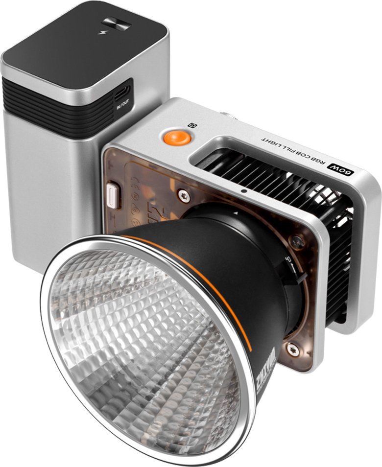 Dritë video Zhiyun Molus X60RGB Pro, 60W, RGB, argjendtë