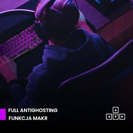 Tastierë Preyon Red Blitz Claw Gateron Red, US, e zezë