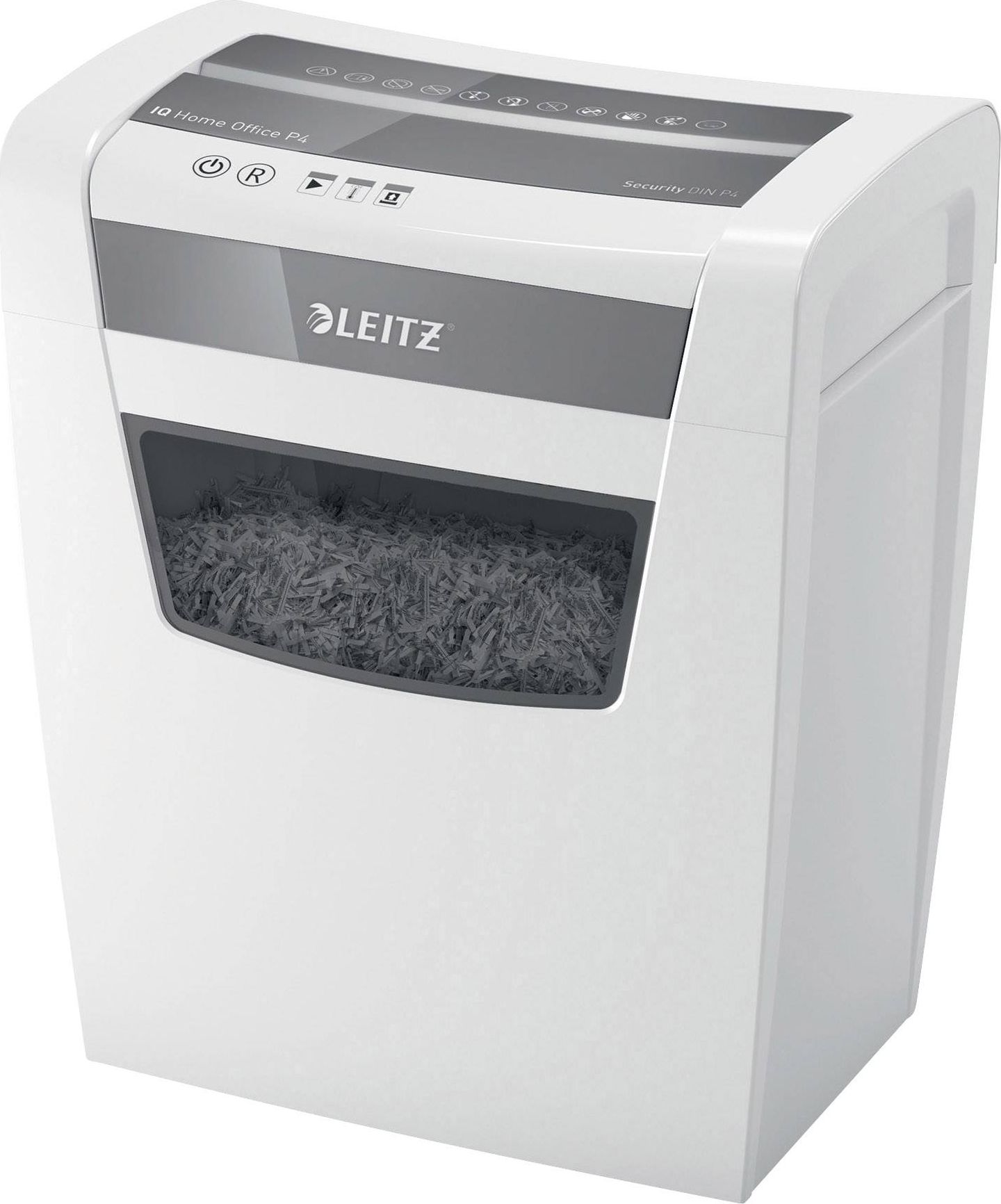 Shredder dokumentesh Leitz Home Office P-4, 10 fletë, kosh 23L