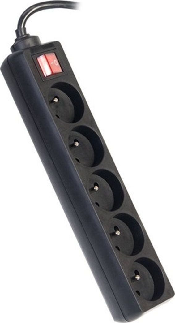 Kabllo elektrike PremiumCord ppa5k-05bk, 5 priza, 5 m, e zezë