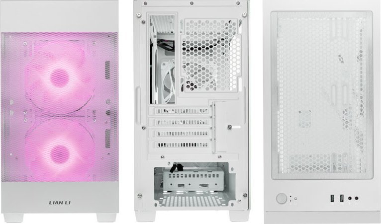 Kuti kompjuterike Lian Li LANCOOL 205M Mesh, Micro ATX, xham i temperuar, e bardhë