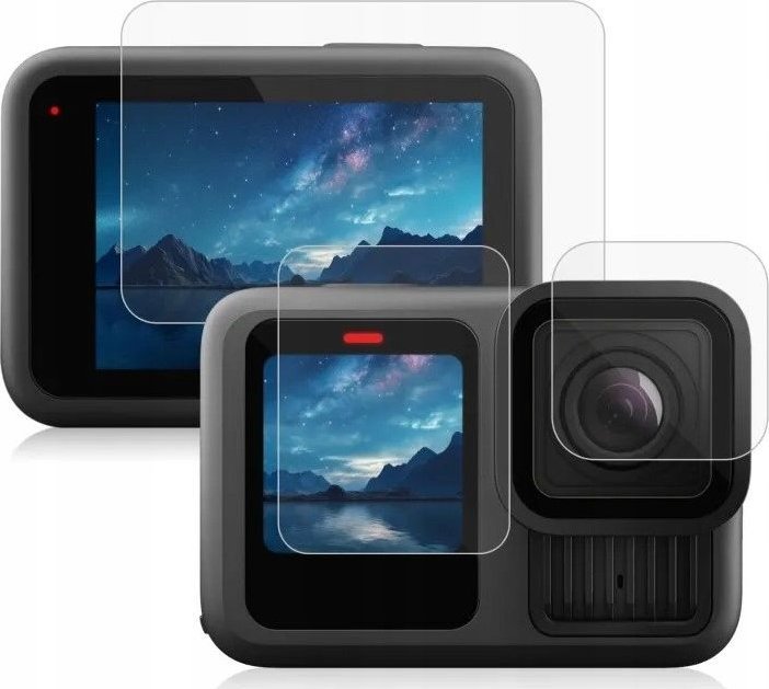 Set mbrojtës Puluz PU954T për GoPro HERO 13 Black, xham i temperuar për lente dhe ekran, transparent
