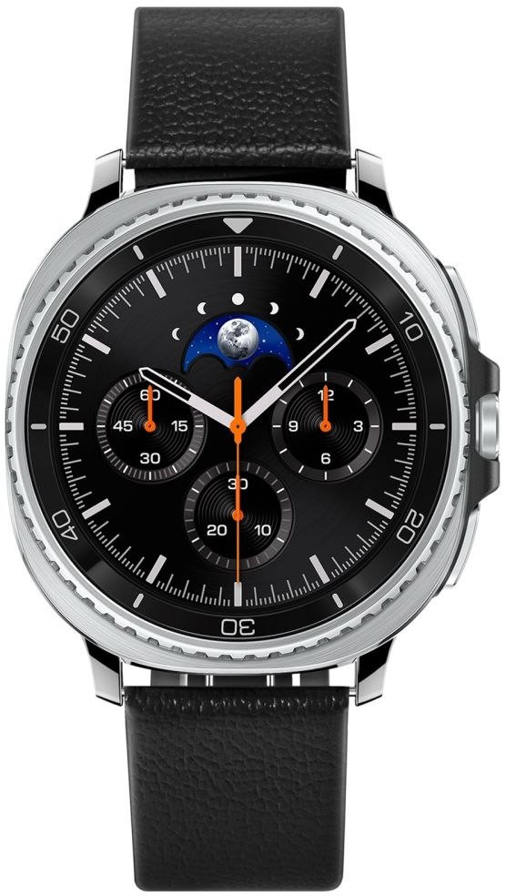 Rrip dore Spigen Enzo Band për Samsung Galaxy Watch 8, lëkurë natyrale, 46mm 44mm 40mm, i zi