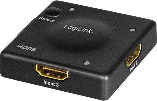 Ndarës HDMI LogiLink 3x1, Full HD 1080p 60Hz, Mini, i zi