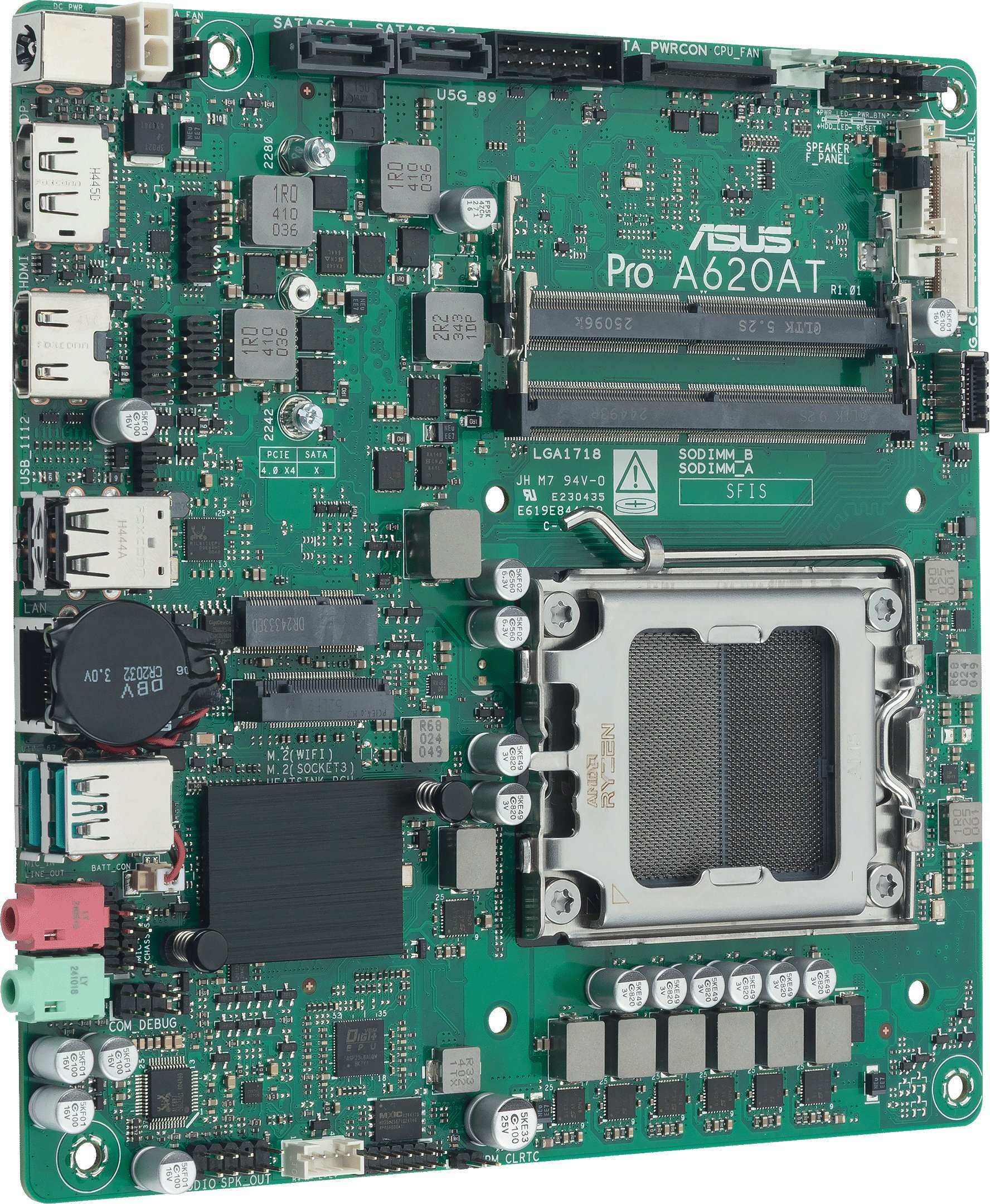 Pllakë amë ASUS A620A 90MB1L5M M0EAYC, AMD AM5, DDR5, Mini ITX