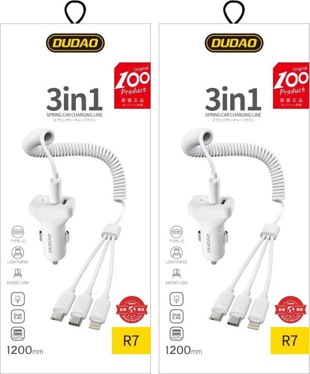 Karikues Dudao R7, 2x USB-A, 2.4A, i zi