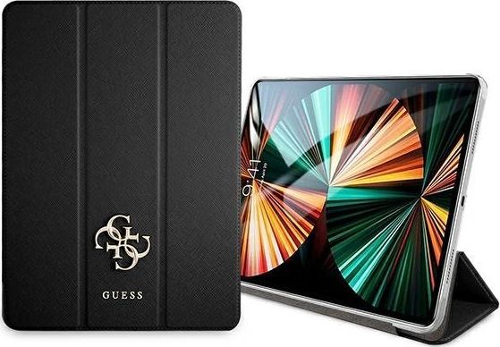 Футрола за таблет Guess Saffiano GUIC12PUSASBK, за iPad Pro 12.9 2021, book cover, црна