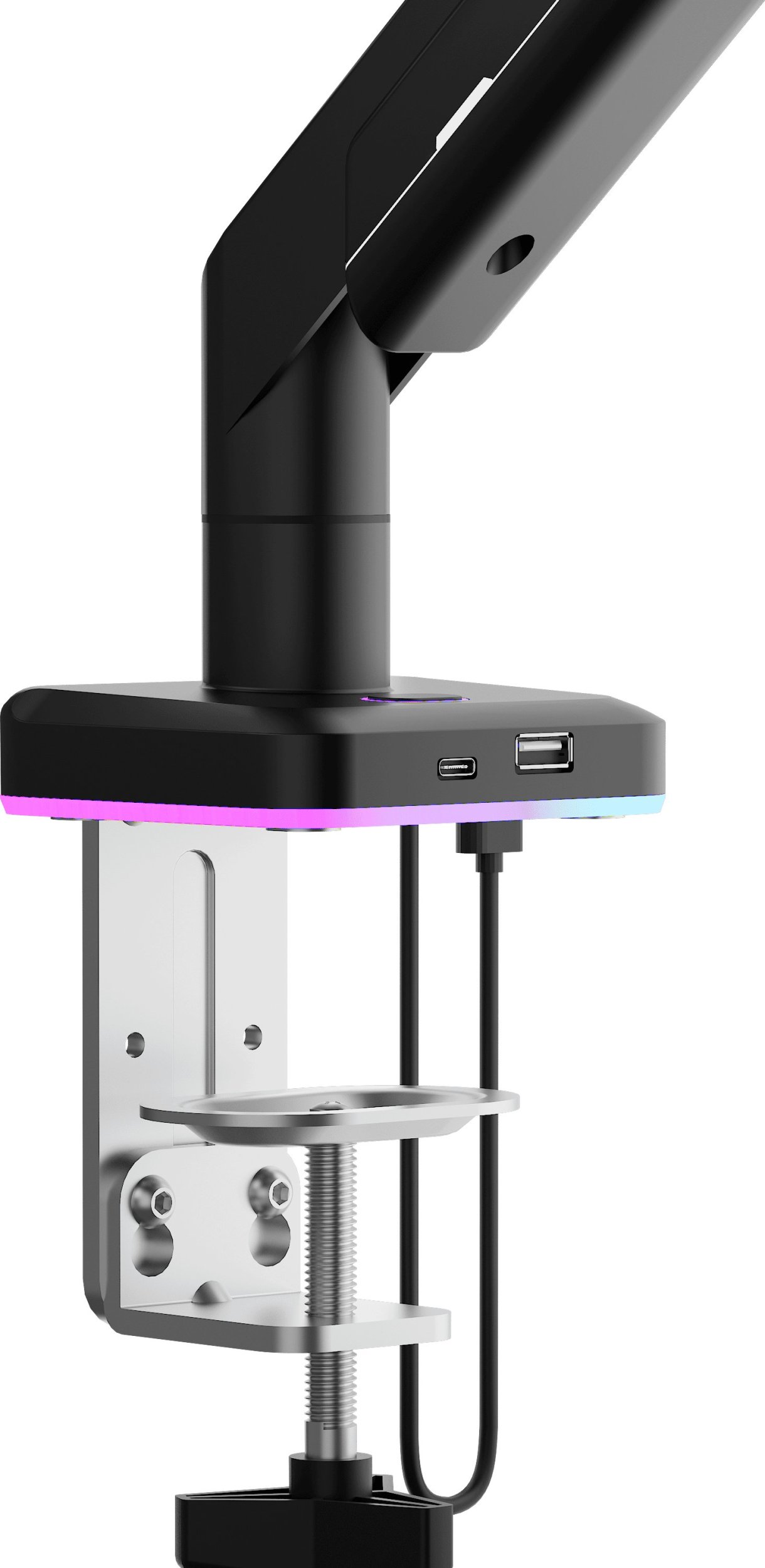 Mbajtëse monitori Anda Seat Stealth II Pro RGB, 17-42", deri 15kg, e zezë