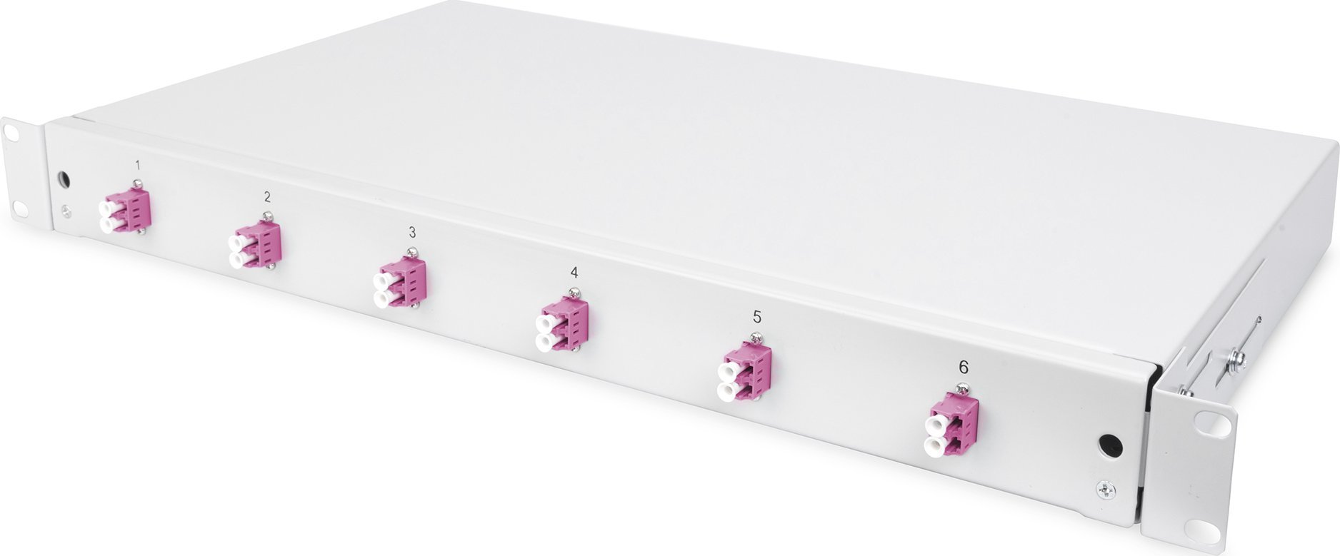 Kuti shpërndarëse optike Digitus DN-96330-4, 1U, 6 porta LC OM4, gri