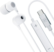 Dëgjues me kabllo 3MK Wired Earphones, USB C, me mikrofon, të bardha