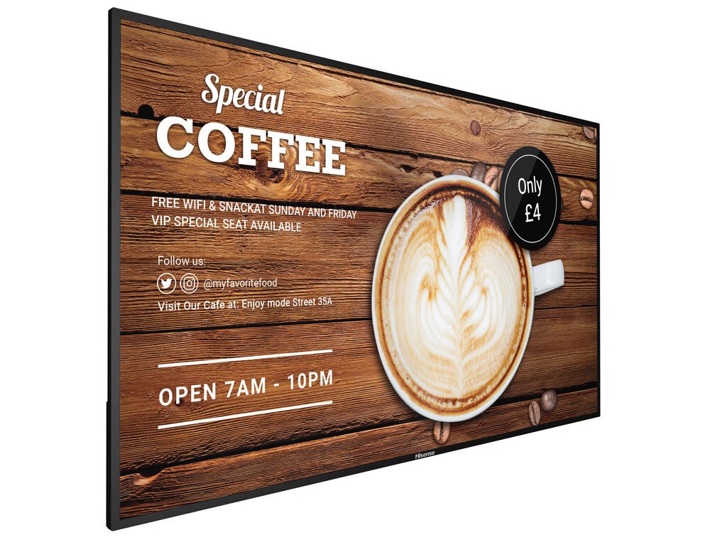 Monitor Hisense 86B4E30T signage, 86", 3840 x 2160, i zi