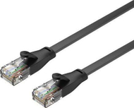 Kabllo rrjeti e sheshtë Unitek, UTP Ethernet, Cat.6, 1m, e zezë