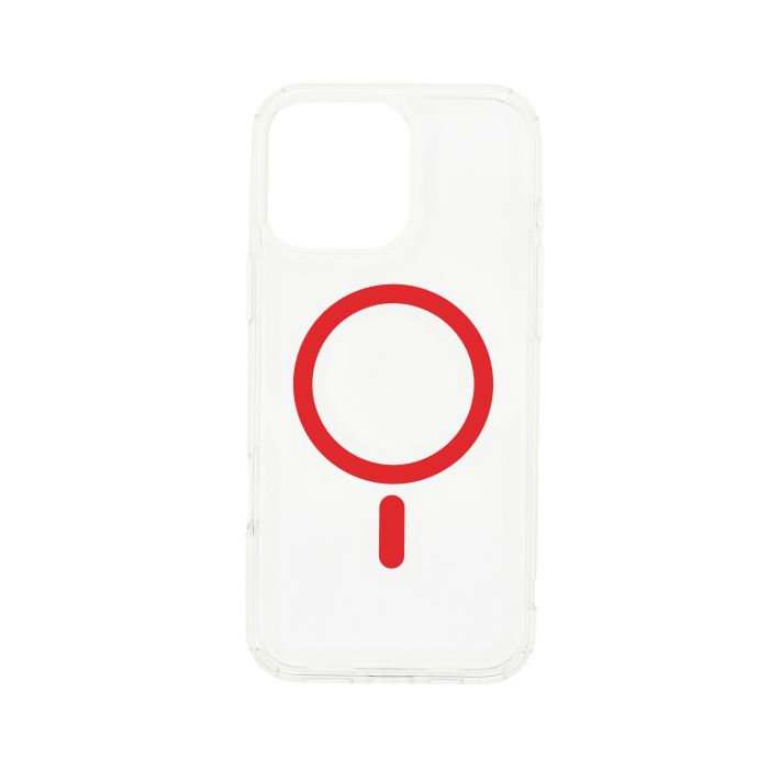 Dviced MagSafe iPhone 16 Pro Max Clear Case, Red