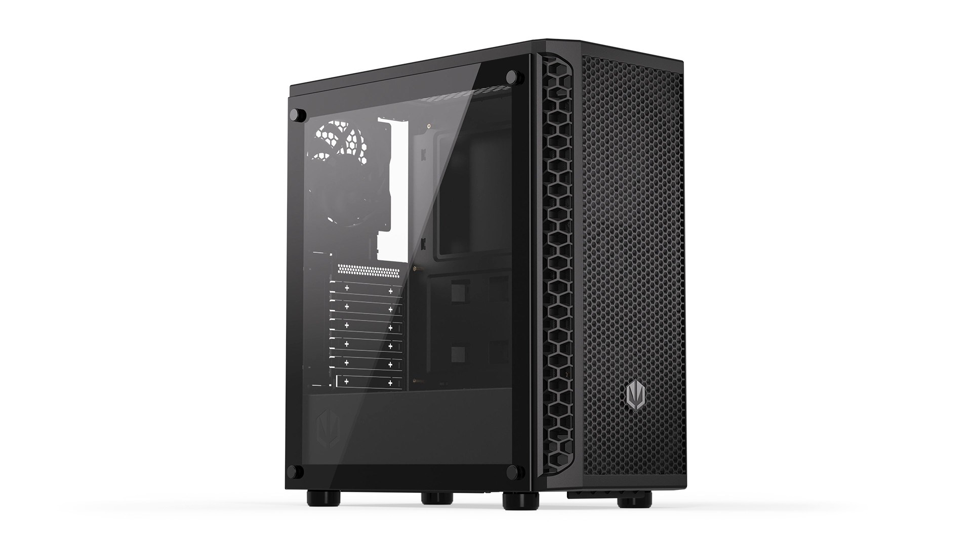 Kuti kompjuteri Endorfy Signum 300 Core EY2A004, ATX, me xham të temperuar, e zezë