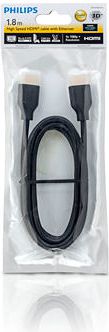 Kabllo Philips HDMI - HDMI SWV5401H/10, 1.8m, UHD 2160p, e zezë