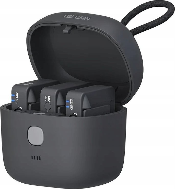 Karikues me power bank Telesin TE-WMB-001, për 3 Rode Wireless GO GO II, 4000mAh, i zi