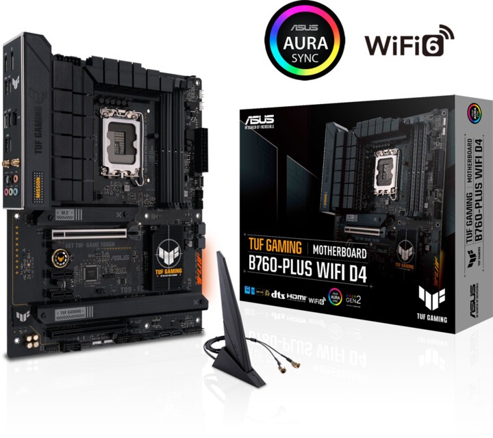 Матична плоча ASUS TUF GAMING B760-PLUS WIFI D4 (DDR4) - Intel B760
